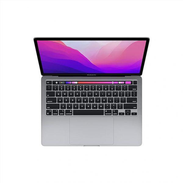 Apple MacBook Pro 2022 - Laptop con chip M2: Pantalla Retina de 13 pulgadas, 8 GB de RAM, 256 GB ​​​​​​​SSD ​​​​​​​Almacenamiento, barra táctil, teclado retroiluminado, cámara FaceTime HD. Funciona con iPhone y iPad; gris espacial