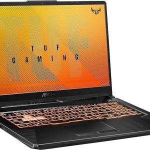 ASUS TUF Gaming A17 - Laptop para juegos, pantalla IPS FHD de 17.3 pulgadas, 144Hz, AMD Ryzen 5 4600H, GeForce GTX 1650, 8GB DDR4, 512GB PCIe SSD, teclado RGB, Windows 11 Home, color negro Bonfire, FA706IH-RS53