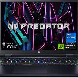 Acer Predator Helios 16 Laptop para juegos | Intel Core i7-13700HX de 13ª generación | NVIDIA GeForce RTX 4060 | Pantalla G-SYNC de 16 pulgadas 2560 x 1600 165Hz | DDR5 de 16 GB | SSD Gen 4 de 1 TB | Wi-Fi 6E asesino | PH16-71 -74UU