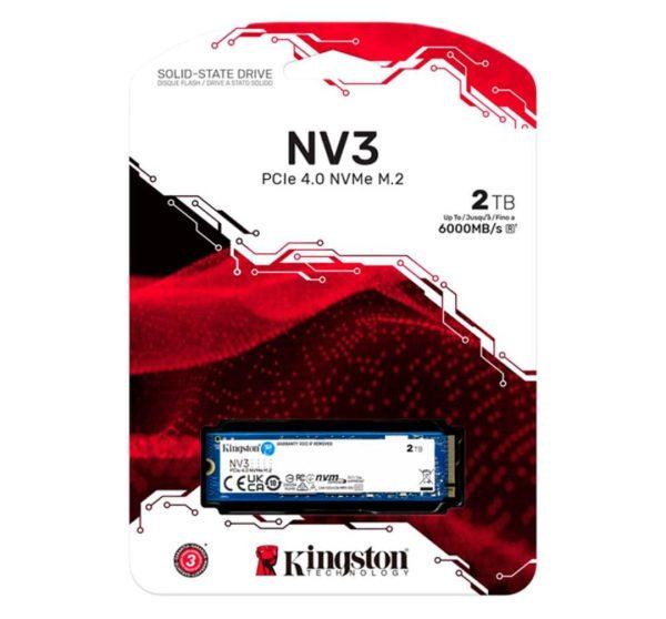 Kingston Nv3 M.2 2280 Nvme Pcie 4.0 Ssd, 2 Tb